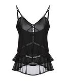 DIVEDIVINE Damen Top Farbe Schwarz Gr��e 5