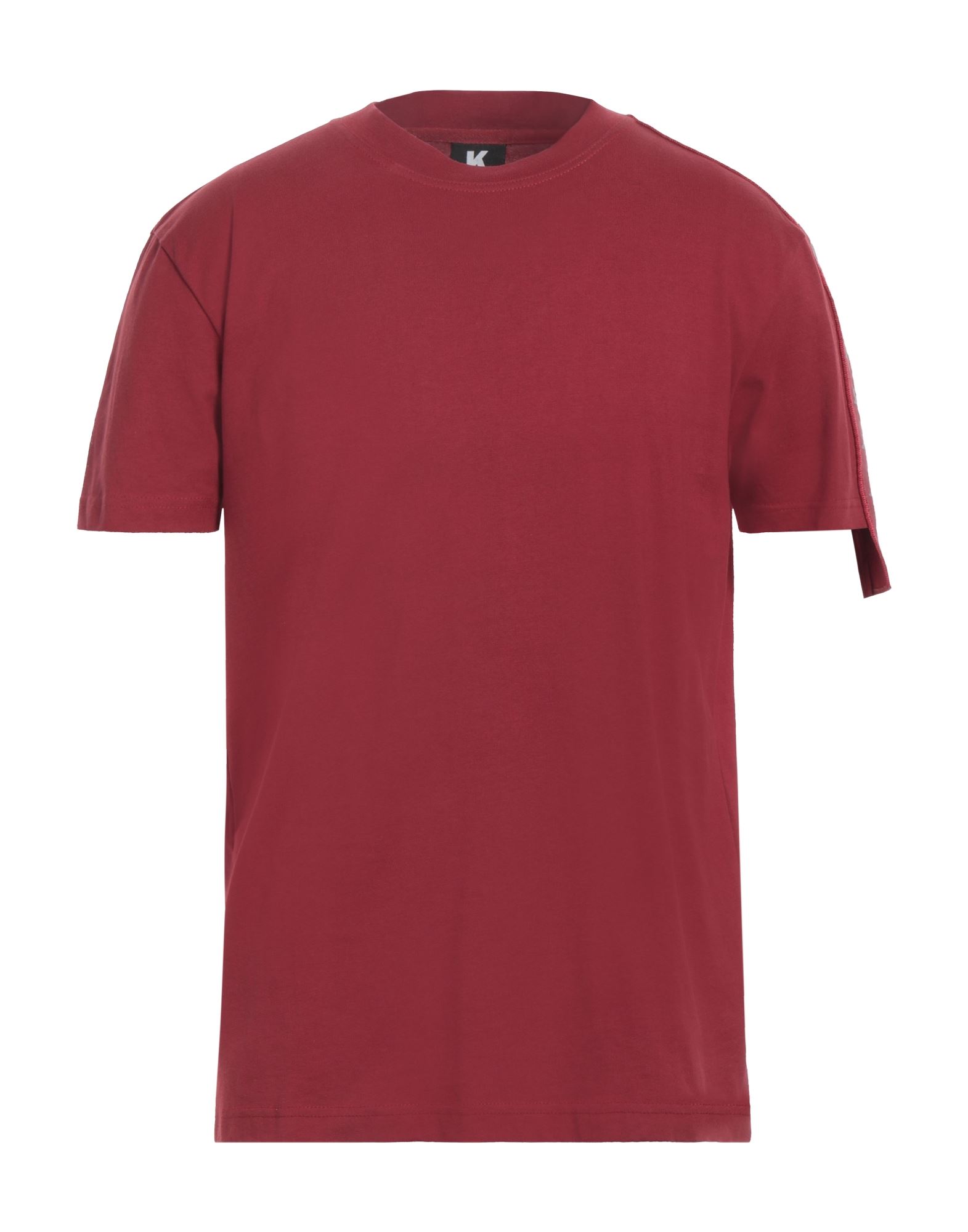 Shop Kappa Kontroll Kontroll One Sleeve Banda Man T-shirt Burgundy Size L Cotton In Red