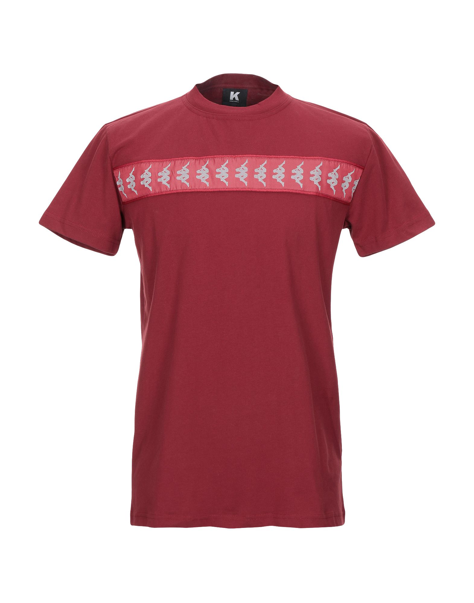 Shop Kappa Kontroll Kontroll Reflective Banda Man T-shirt Burgundy Size S Cotton In Red