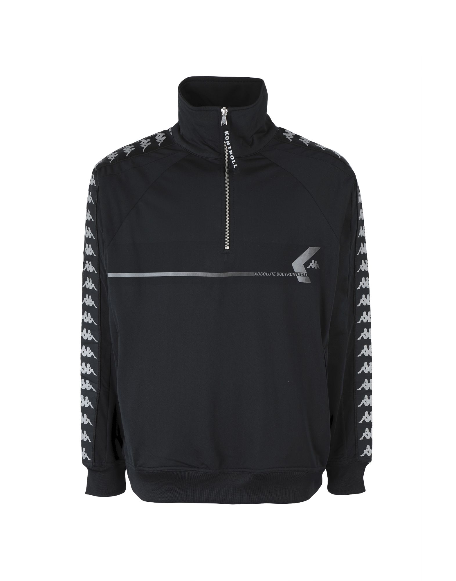Shop Kappa Kontroll Kontroll Half Zip Banda Man Sweatshirt Black Size S Polyester