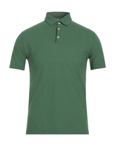 Shop Zanone Man Polo Shirt Green Size 48 Cotton