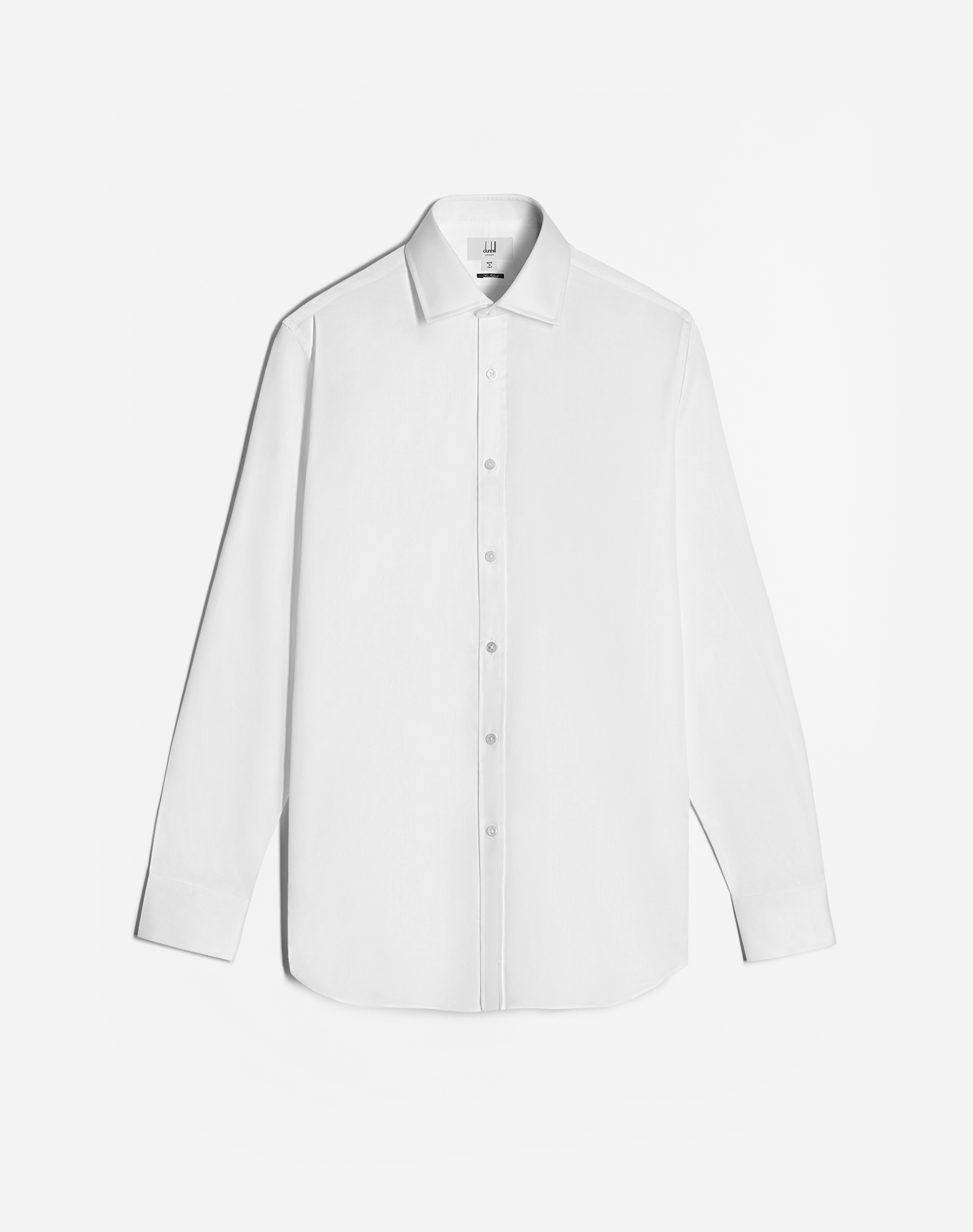 Dunhill Sea Island Cotton Formal Shirt In White