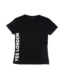 YES LONDON Jungen 3-8 jahre T-shirts Farbe Schwarz Gr��e 6