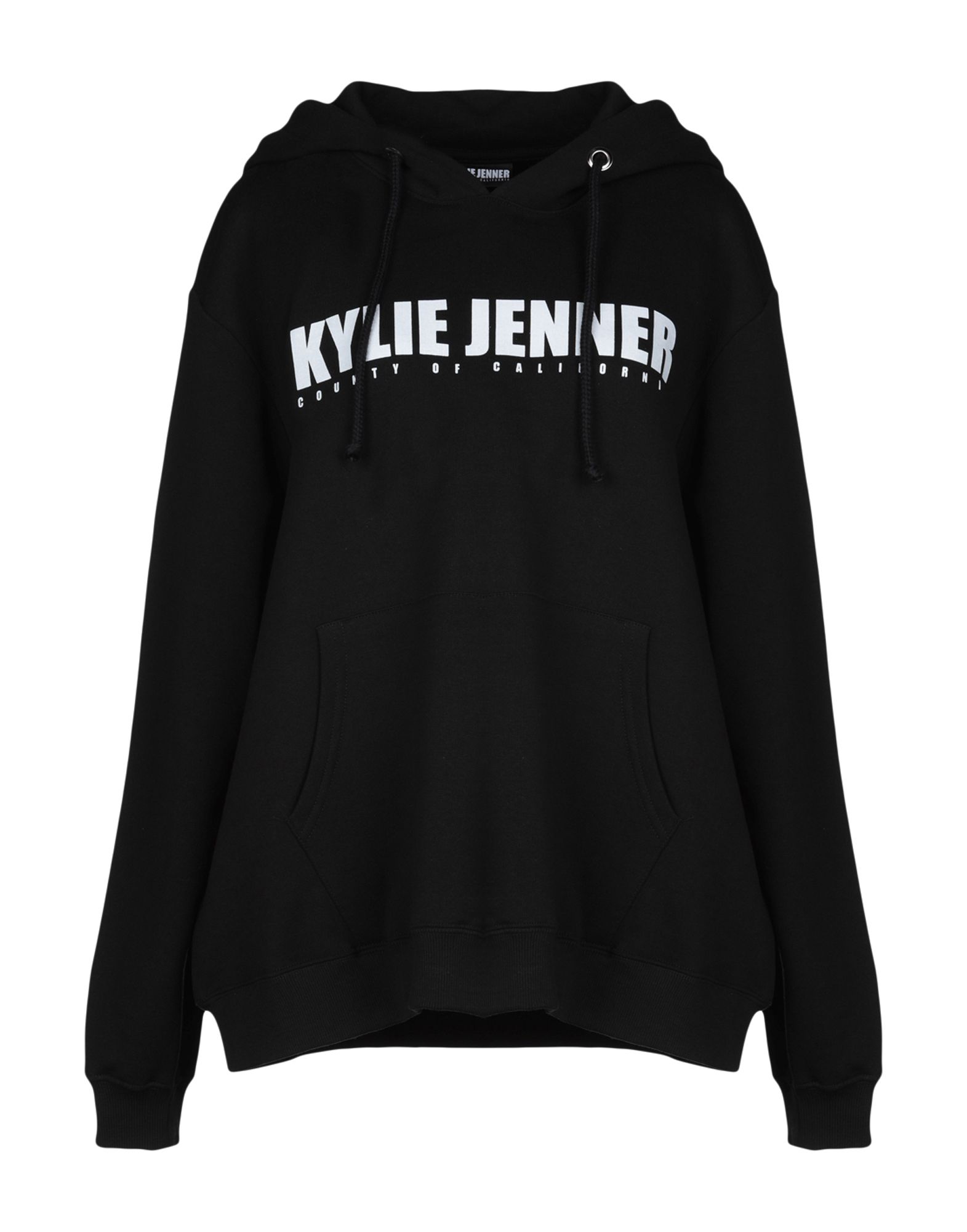 《送料無料》KYLIE JENNER レディース スウェットシャツ ブラック XS コットン 100%