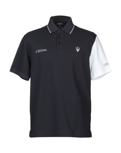 Z Zegna Man Polo Shirt Midnight Blue Size Xxl Cotton
