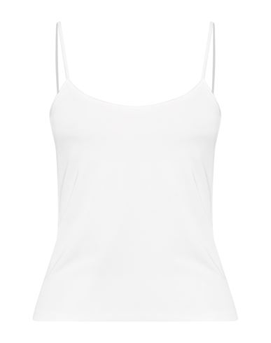 Angelo Marani Woman Tank Top Ivory Size 6 Viscose, Elastane In White