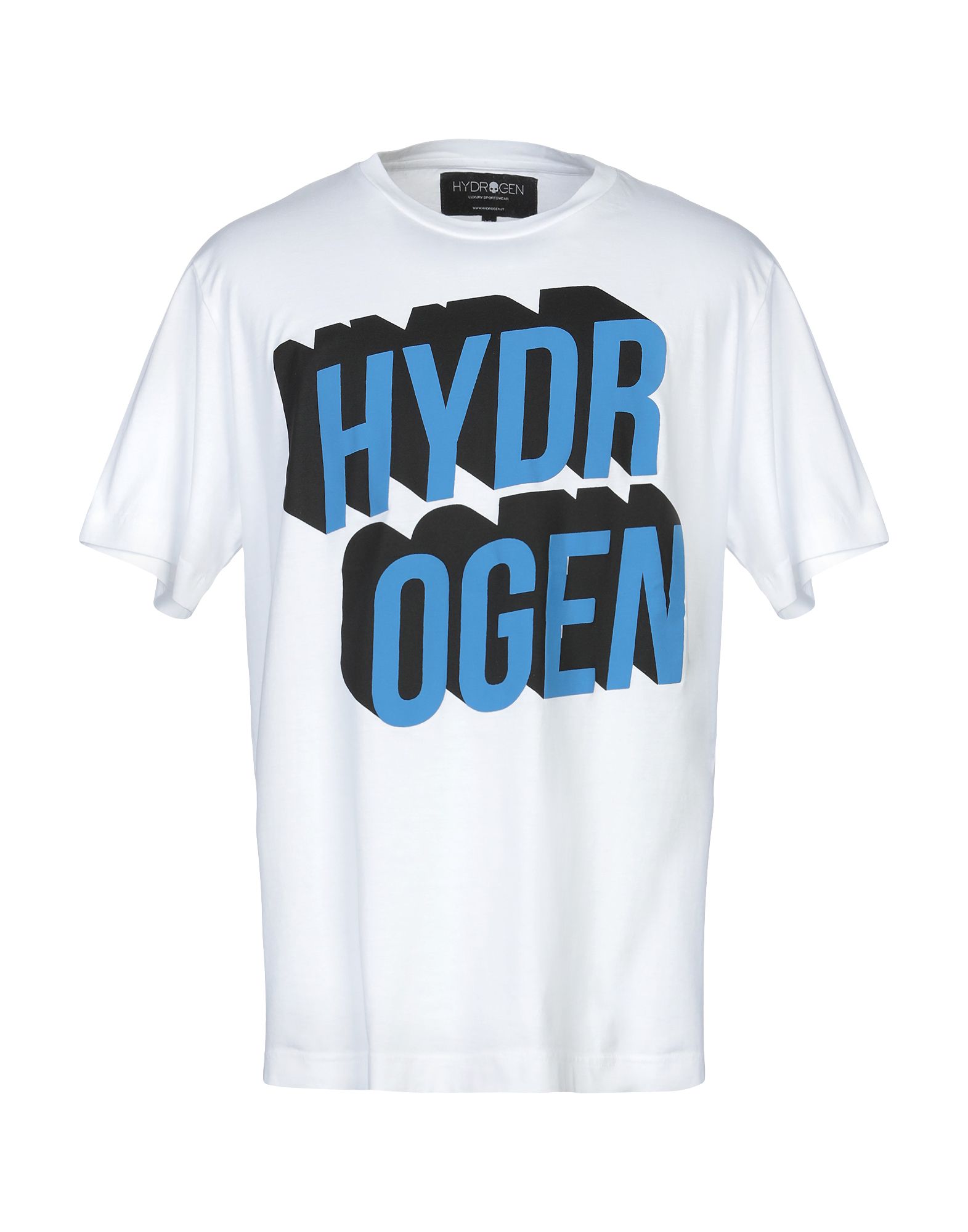 《セール開催中》HYDROGEN メンズ T シャツ ホワイト 3XL コットン 100%