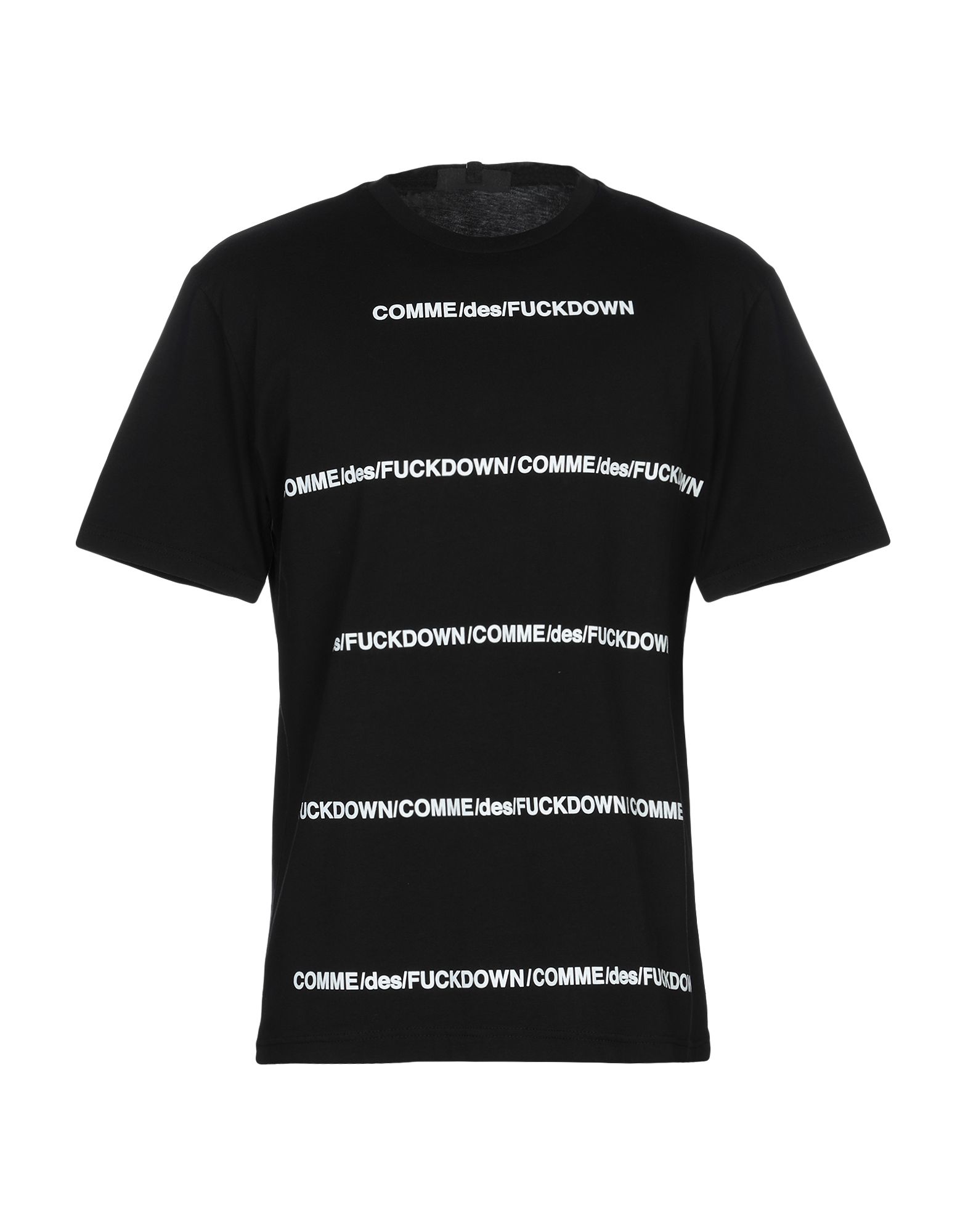 《送料無料》COMME DES FUCKDOWN メンズ T シャツ ブラック XS コットン 100%