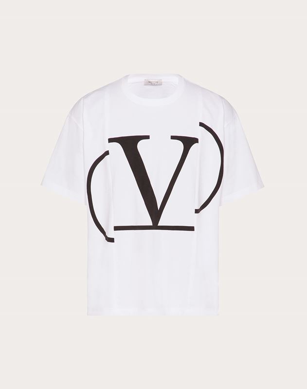 Deconstructed Vlogo T Shirt For Man Valentino Online Boutique