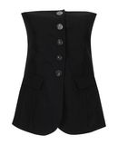 ALYSI Damen Tr�gerloses Top Farbe Schwarz Gr��e 4