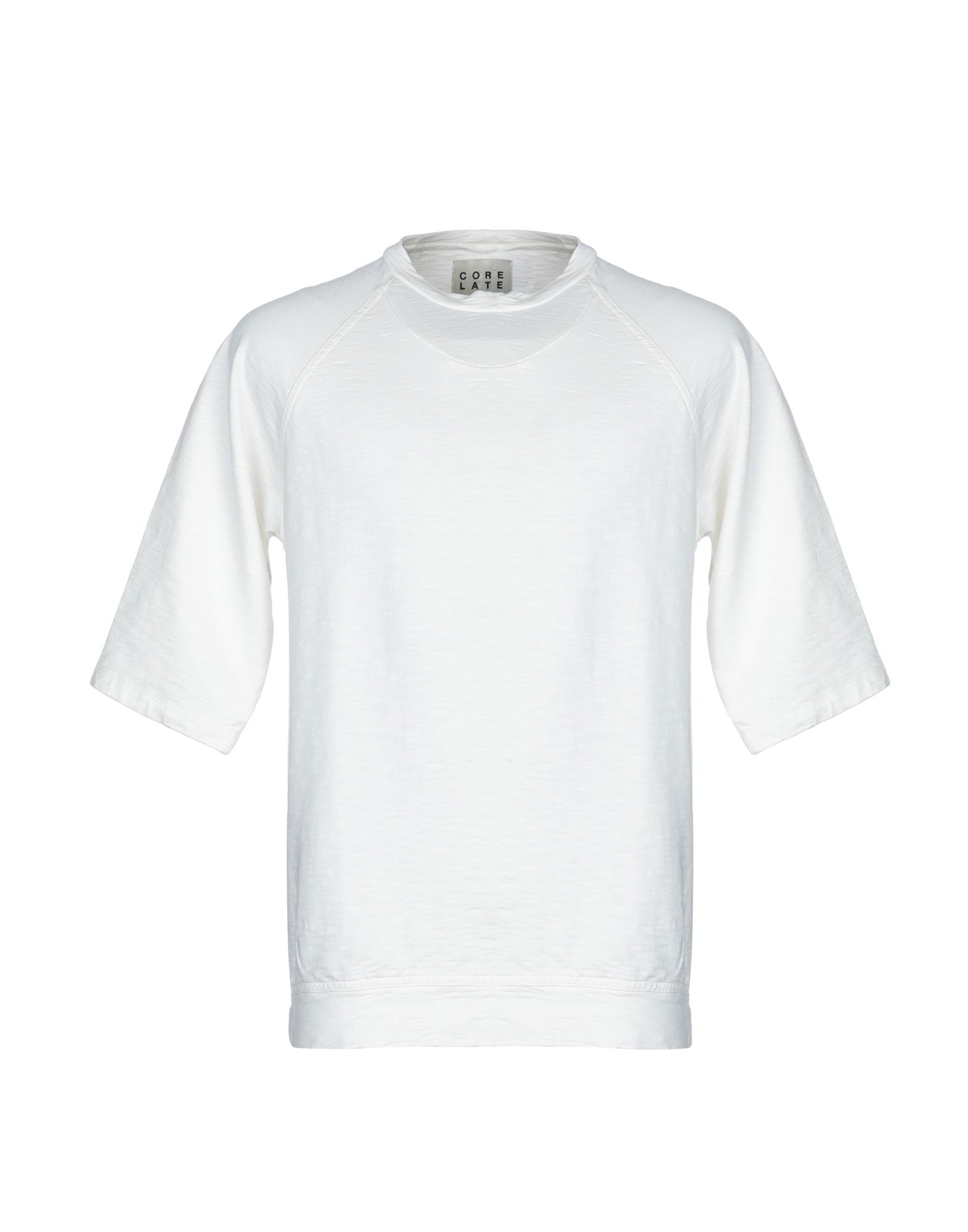 《送料無料》CORELATE メンズ スウェットシャツ ホワイト M コットン 100%