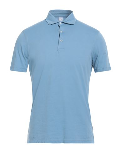 Aspesi Man Polo Shirt Light Blue Size S Cotton