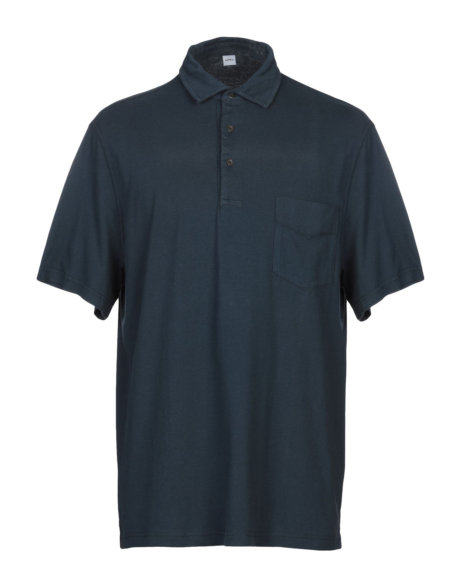 《送料無料》ASPESI メンズ ポロシャツ ダークブルー 3XL コットン 100%