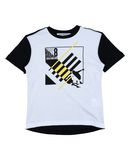 BIKKEMBERGS Jungen 3-8 jahre T-shirts Farbe Wei� Gr��e 4