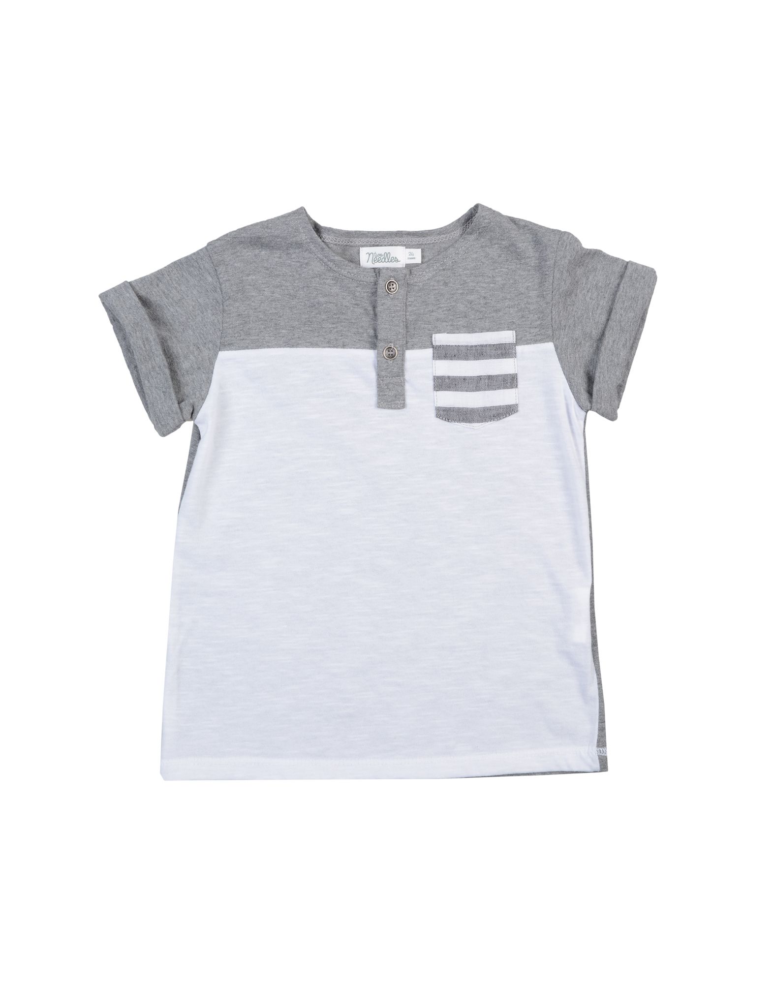 Two Needles Kids' T-shirts In Grey