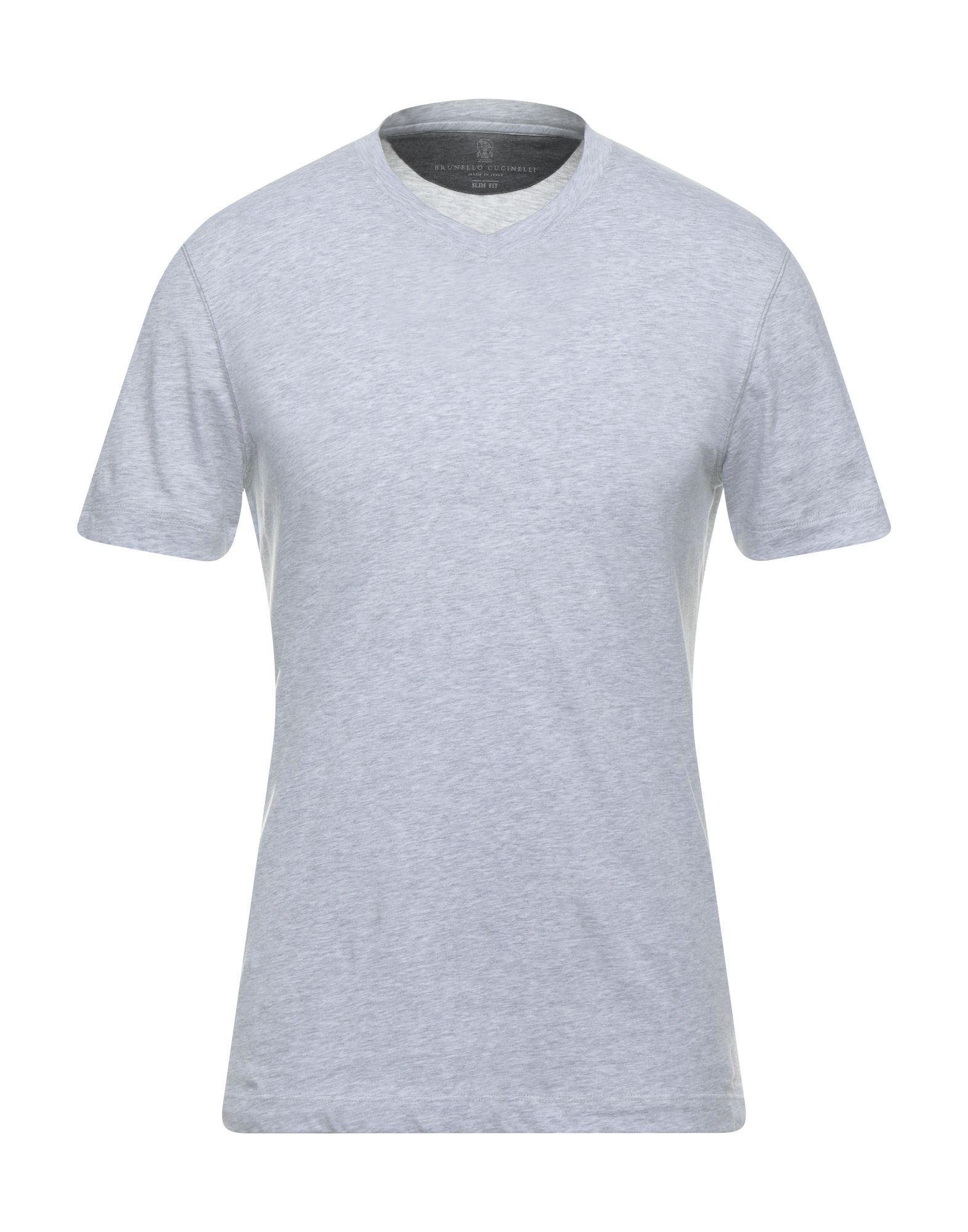 Brunello Cucinelli T-shirts In Light Grey