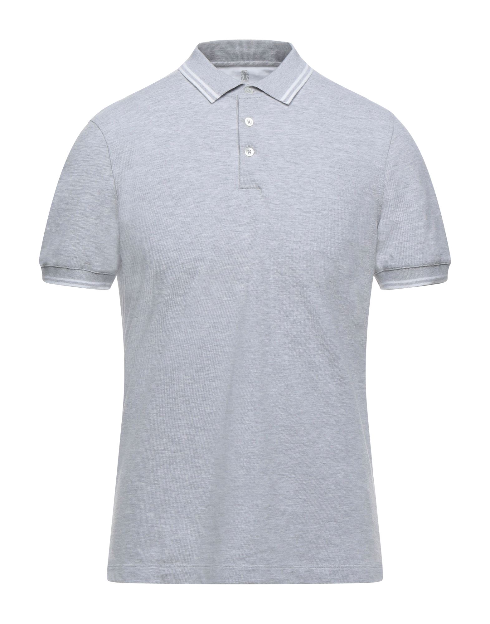 Brunello Cucinelli Polo Shirts In Light Grey