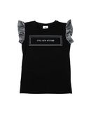 LE VOLIÈRE Mädchen 9-16 jahre T-shirts Farbe Schwarz Größe 4