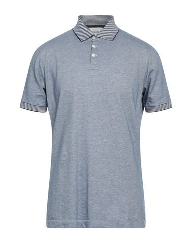 Alessandro Gherardi Man Polo Shirt Light Blue Size L Cotton