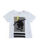 BIKKEMBERGS Jungen 0-24 monate T-shirts Farbe Wei� Gr��e 6