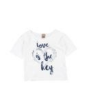 PLEASE M�dchen 3-8 jahre T-shirts Farbe Elfenbein Gr��e 4