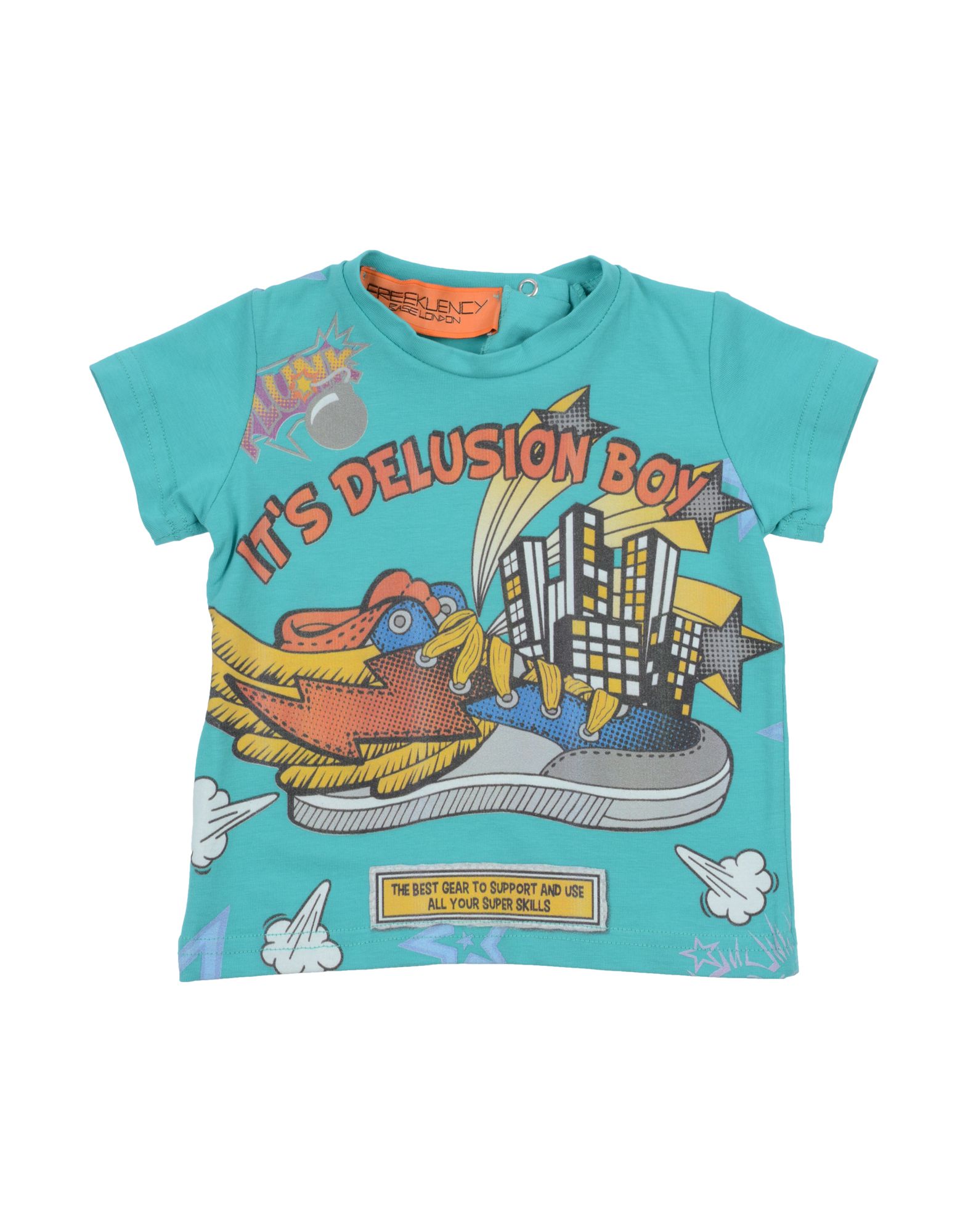 Freekuency Base London Kids' T-shirts In Turquoise