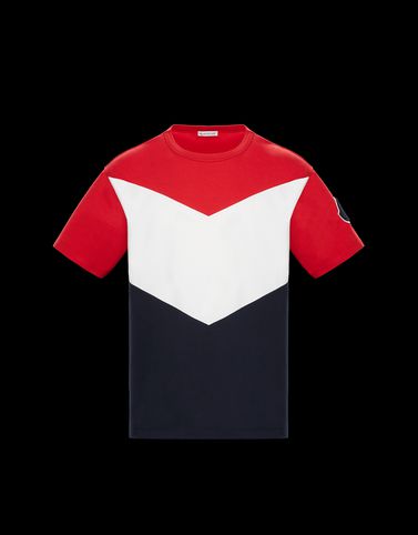 mens red moncler t shirt