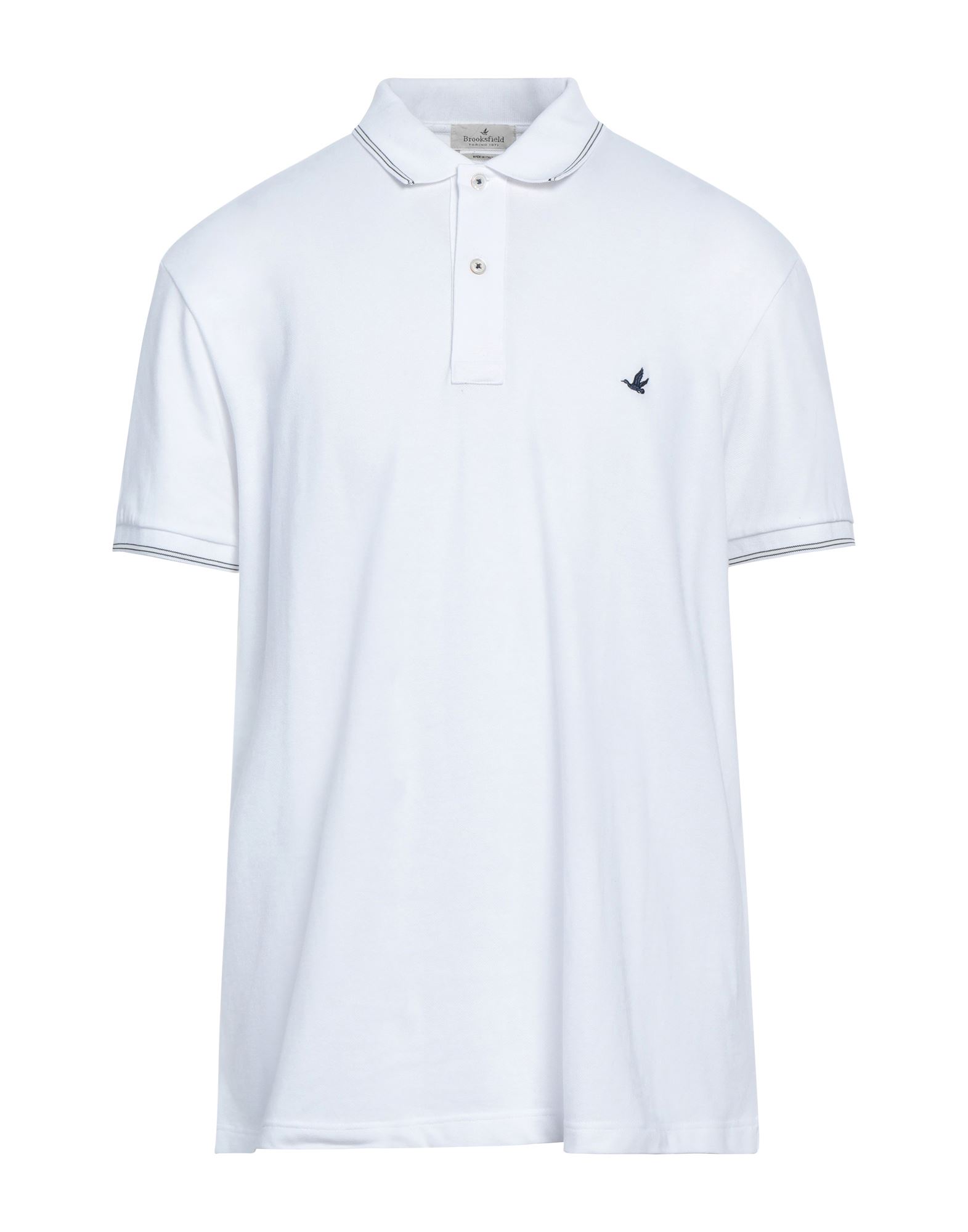 Brooksfield Polo Shirts In Off White