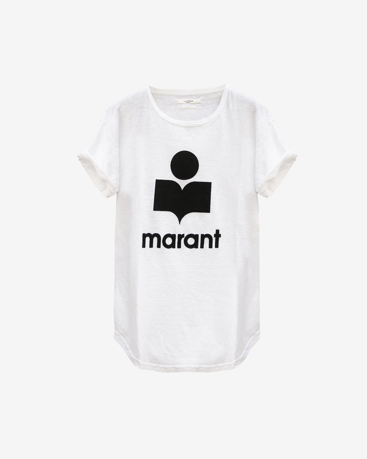 Isabel Marant Marant Étoile, Koldi Linen Logo T-shirt - Women - White