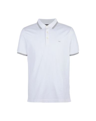 Michael Kors Mens Greenwich Polo Man Polo Shirt White Size Xs Cotton