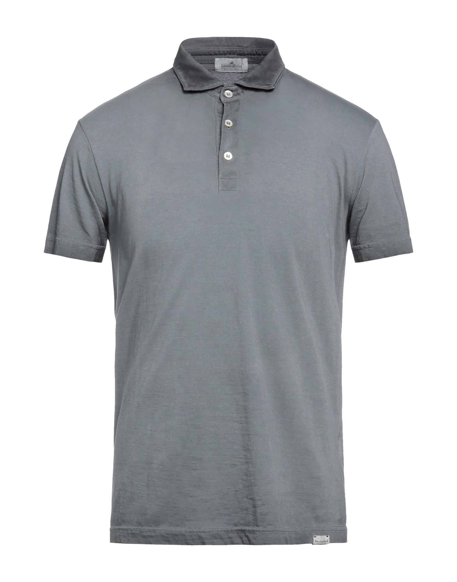 Brooksfield Polo Shirts In Grey