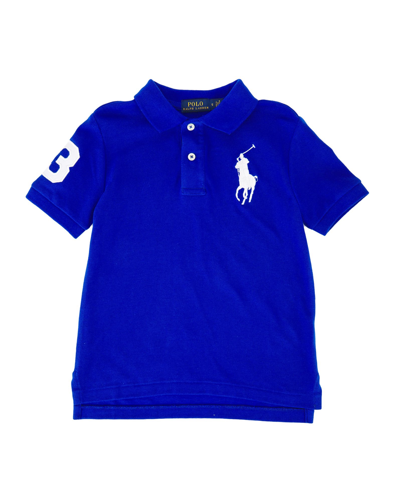 ＜YOOX＞ ★RALPH LAUREN ボーイズ 3-8 歳 ポロシャツ ブライトブルー 5 コットン 100%