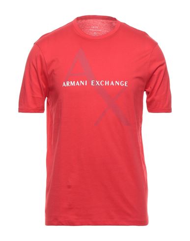 Armani Exchange Man T-shirt Red Size Xxl Cotton