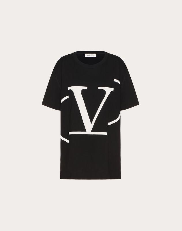 Deconstructed Vlogo T Shirt For Woman Valentino Online Boutique