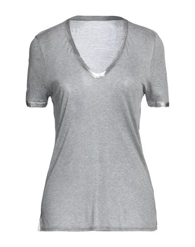 Zadig & Voltaire Woman T-shirt Grey Size M Modal