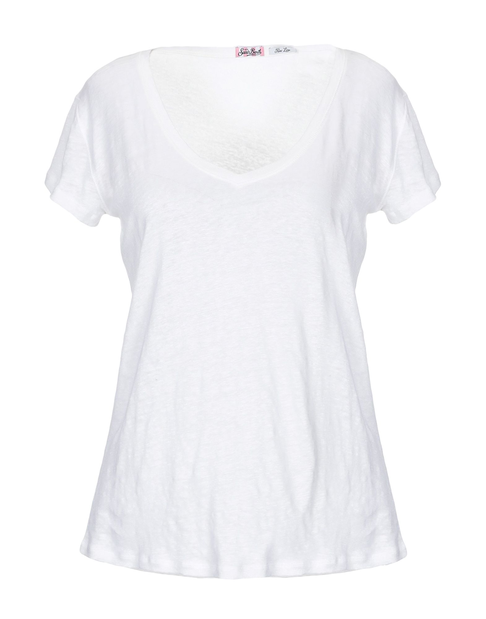 MC2 SAINT BARTH MC2 SAINT BARTH WOMAN T-SHIRT WHITE SIZE XL LINEN,12298862VA 5