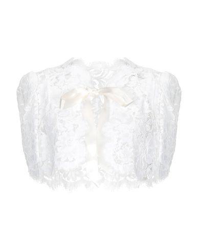 Dolce & Gabbana Woman Shrug White Size 12 Cotton, Viscose, Silk, Polyamide In White