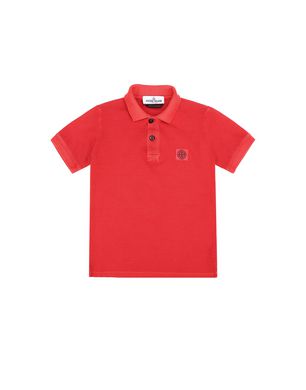 Red stone store island polo shirt