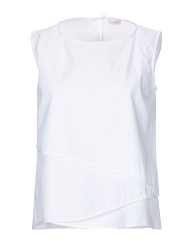 Woman Top White Size S Cotton, Polyamide, Elastane