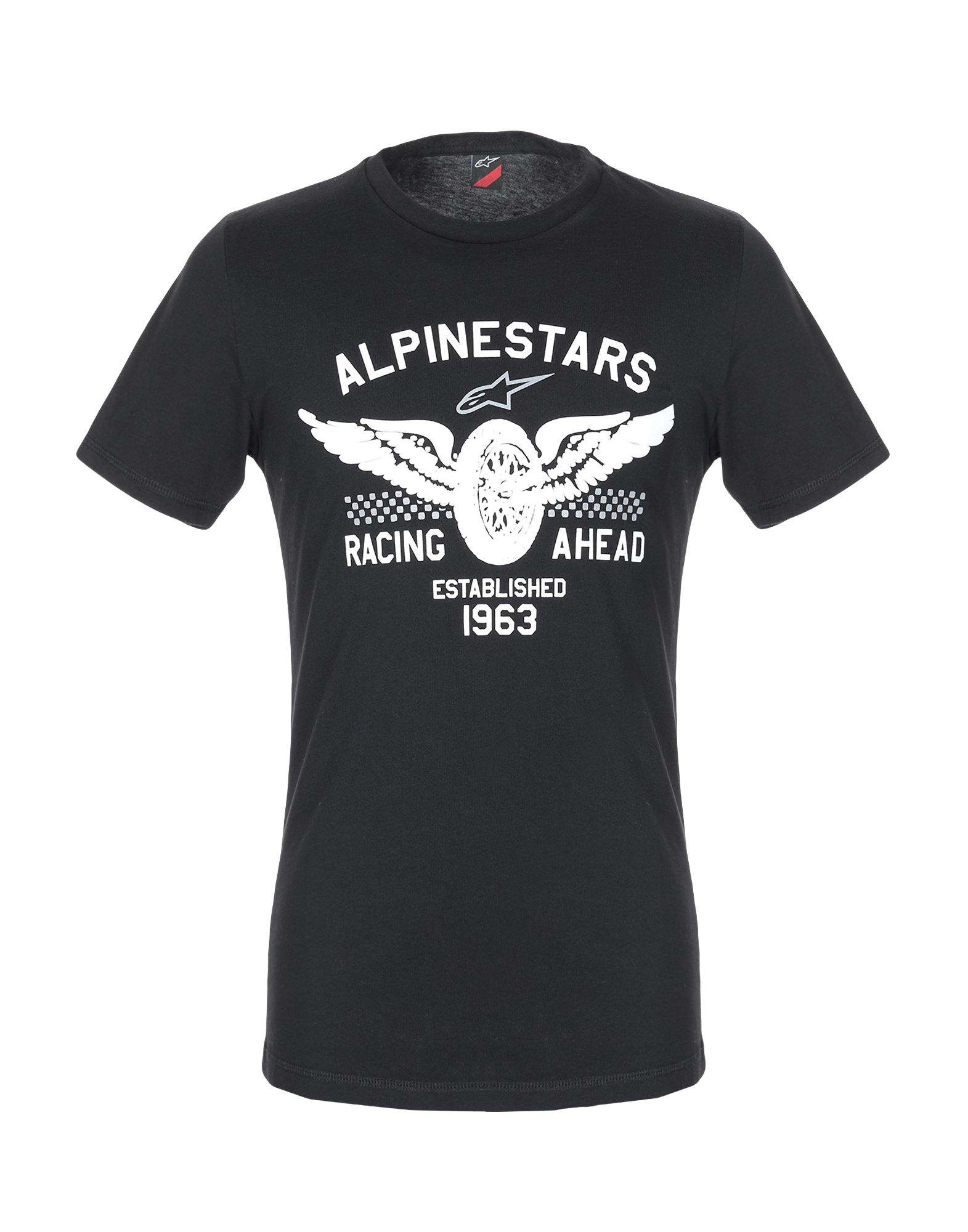 《送料無料》ALPINESTARS メンズ T シャツ ブラック S コットン 100%