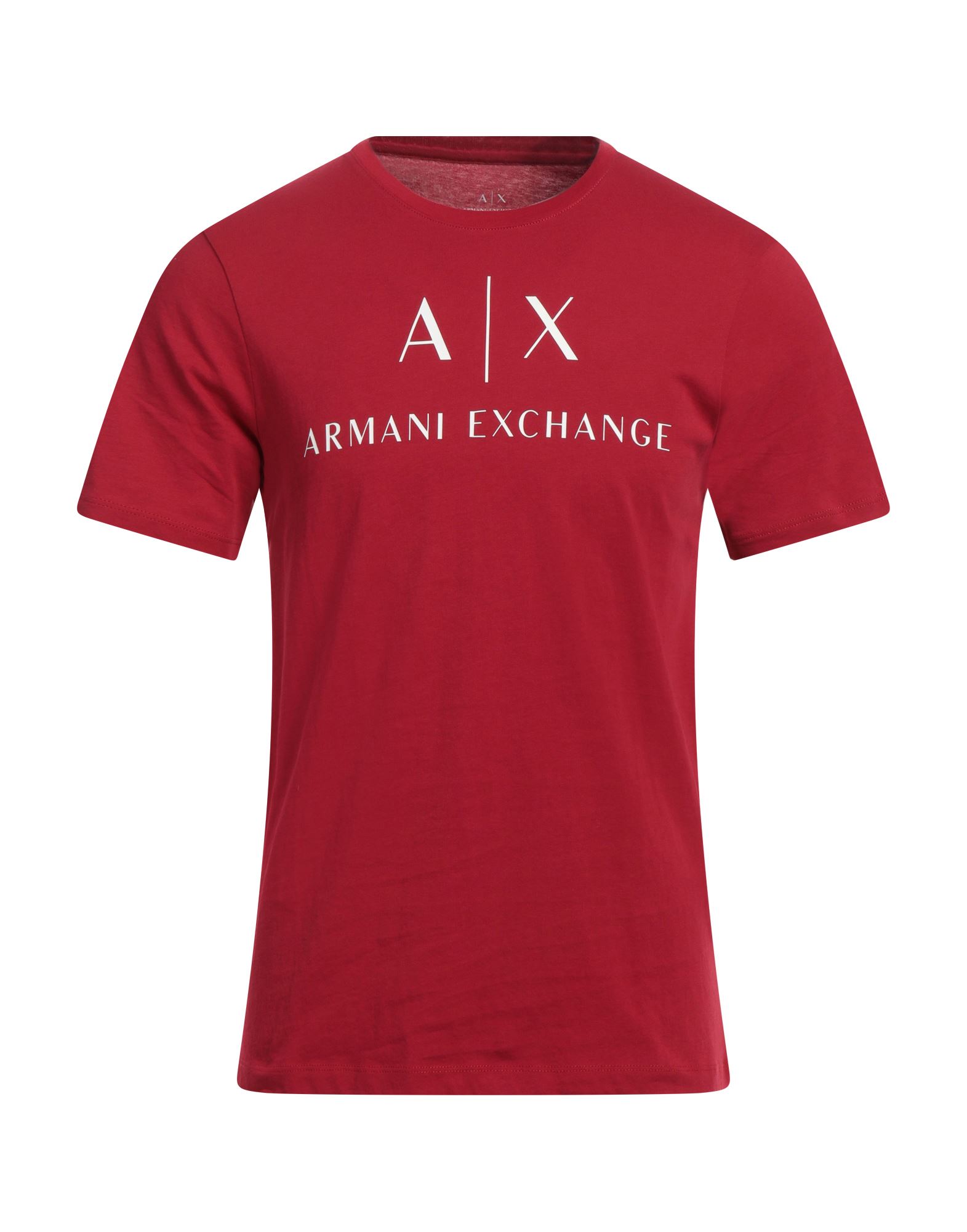 Armani Exchange T-shirts In Tomato Red