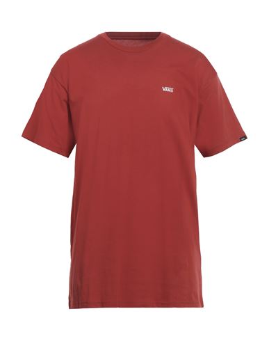 Vans Man T-shirt Rust Size L Cotton In Red