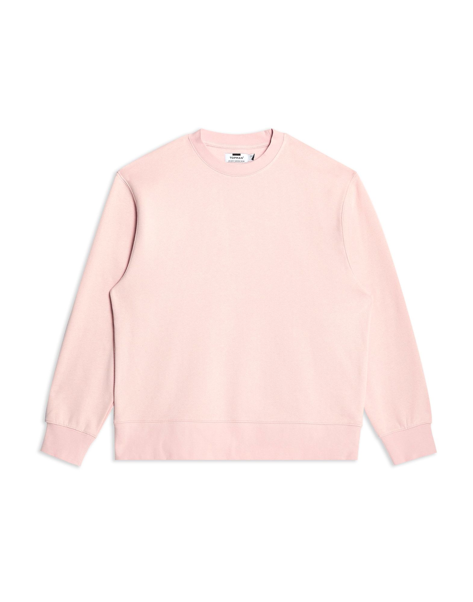 《セール開催中》TOPMAN メンズ スウェットシャツ ピンク M コットン 75% / ポリエステル 25% Light Pink Sweatshirt