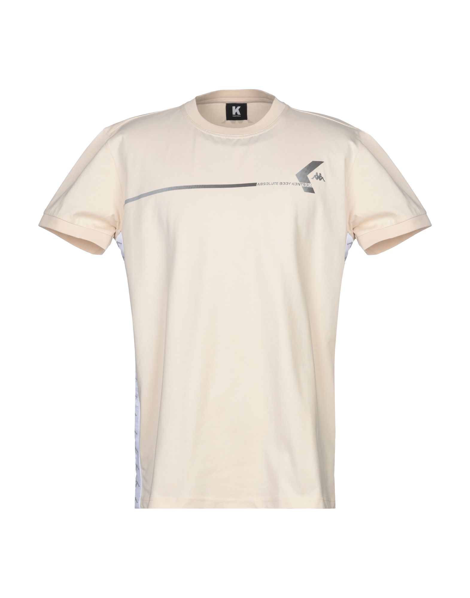 Shop Kappa Kontroll Man T-shirt Beige Size S Cotton