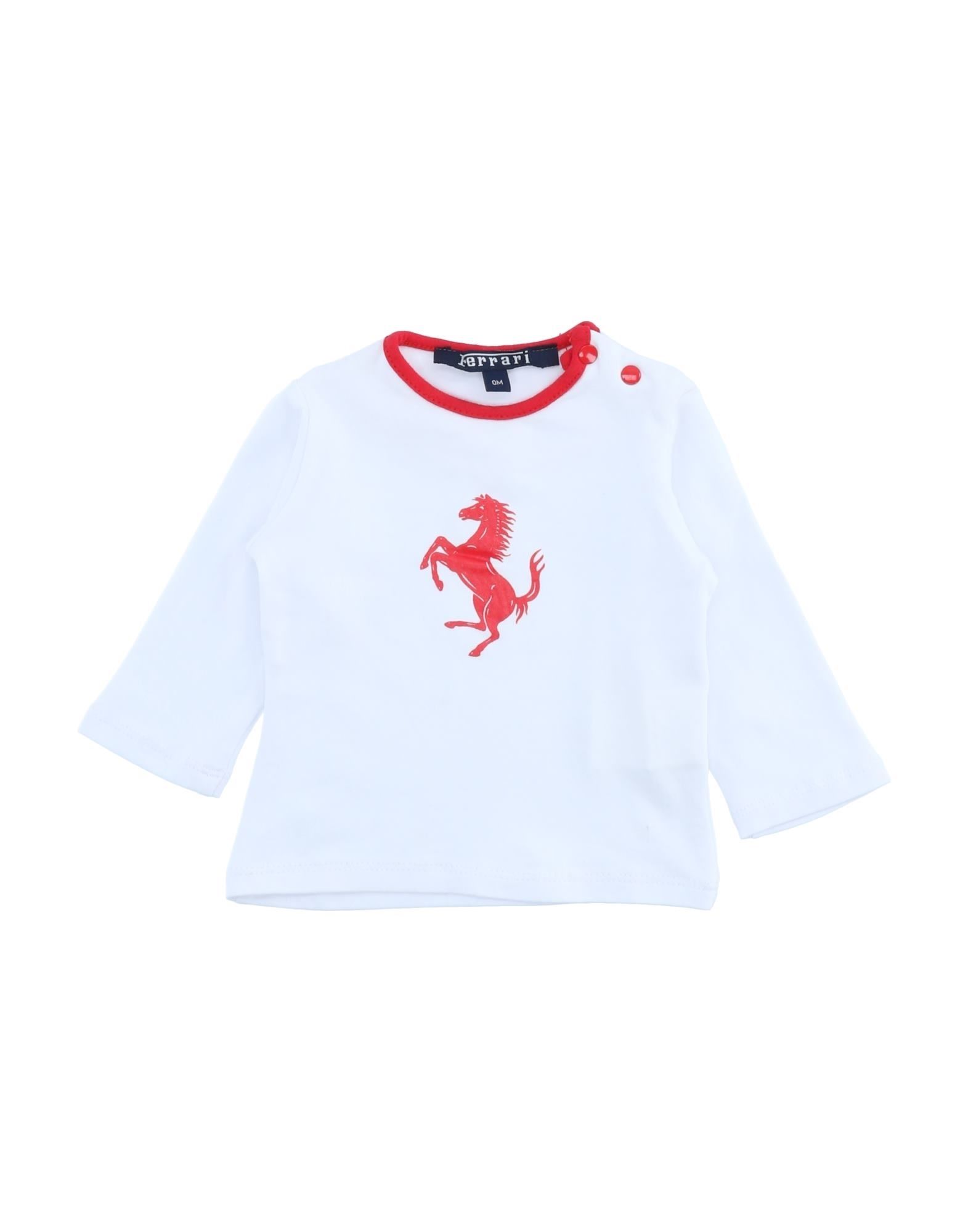 Ferrari Kids' T-shirts In White