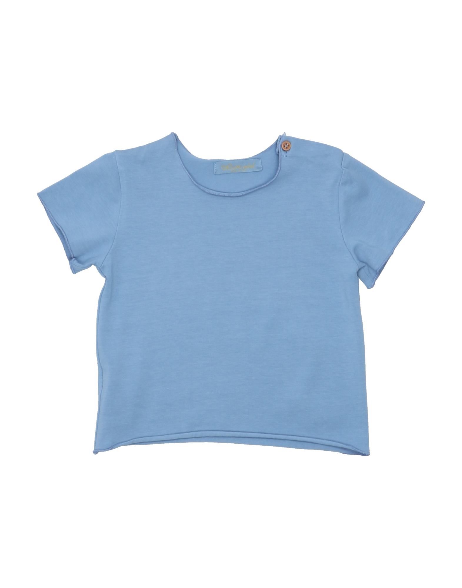 Olive Kids' T-shirts In Pastel Blue