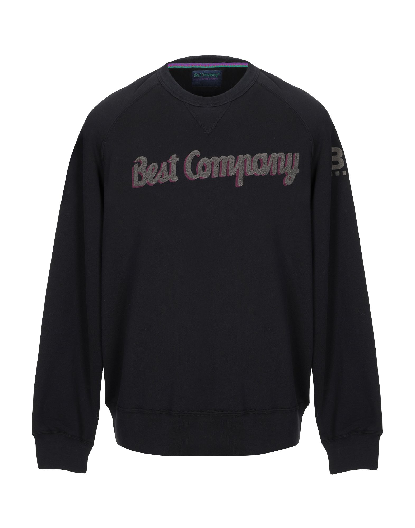 ＜YOOX＞ ★BEST COMPANY メンズ スウェットシャツ ブラック XS コットン 100%