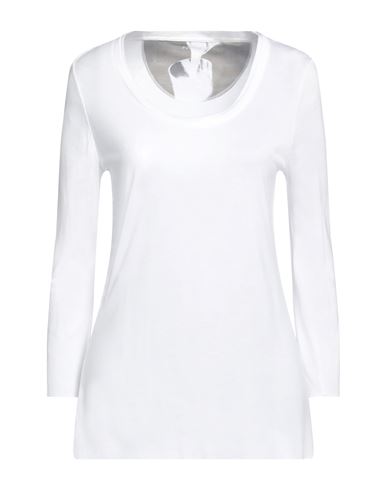 Purotatto Woman T-shirt Ivory Size L Modacrylic, Milk Protein Fiber In White