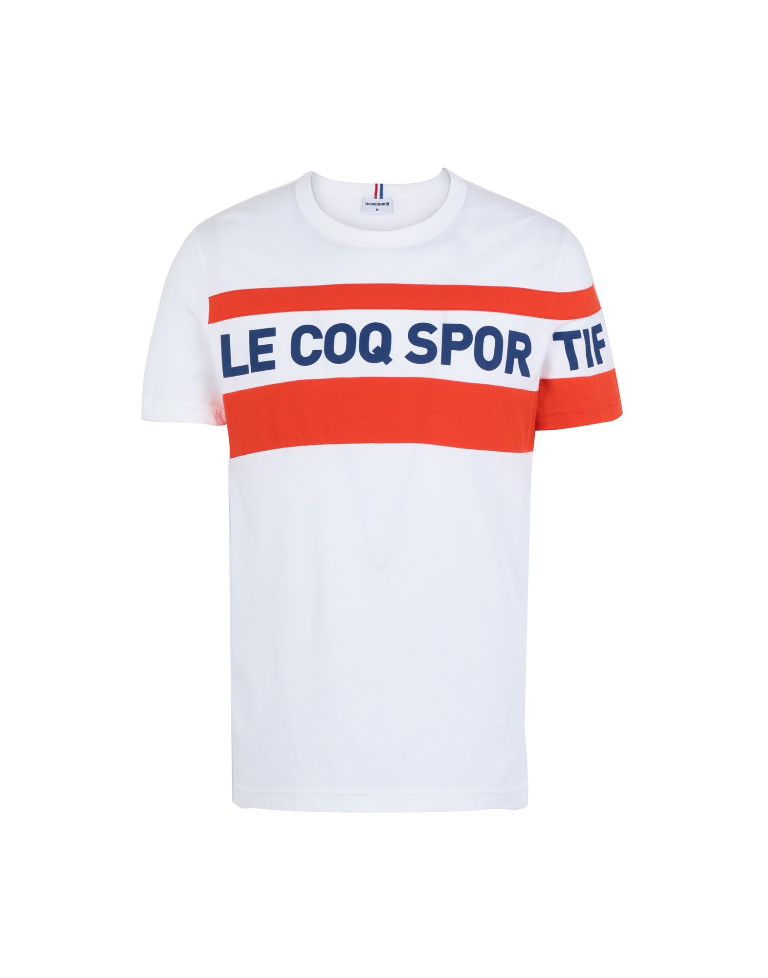 《セール開催中》LE COQ SPORTIF メンズ T シャツ オレンジ S コットン 100% ESS SAISON Tee SS N°3
