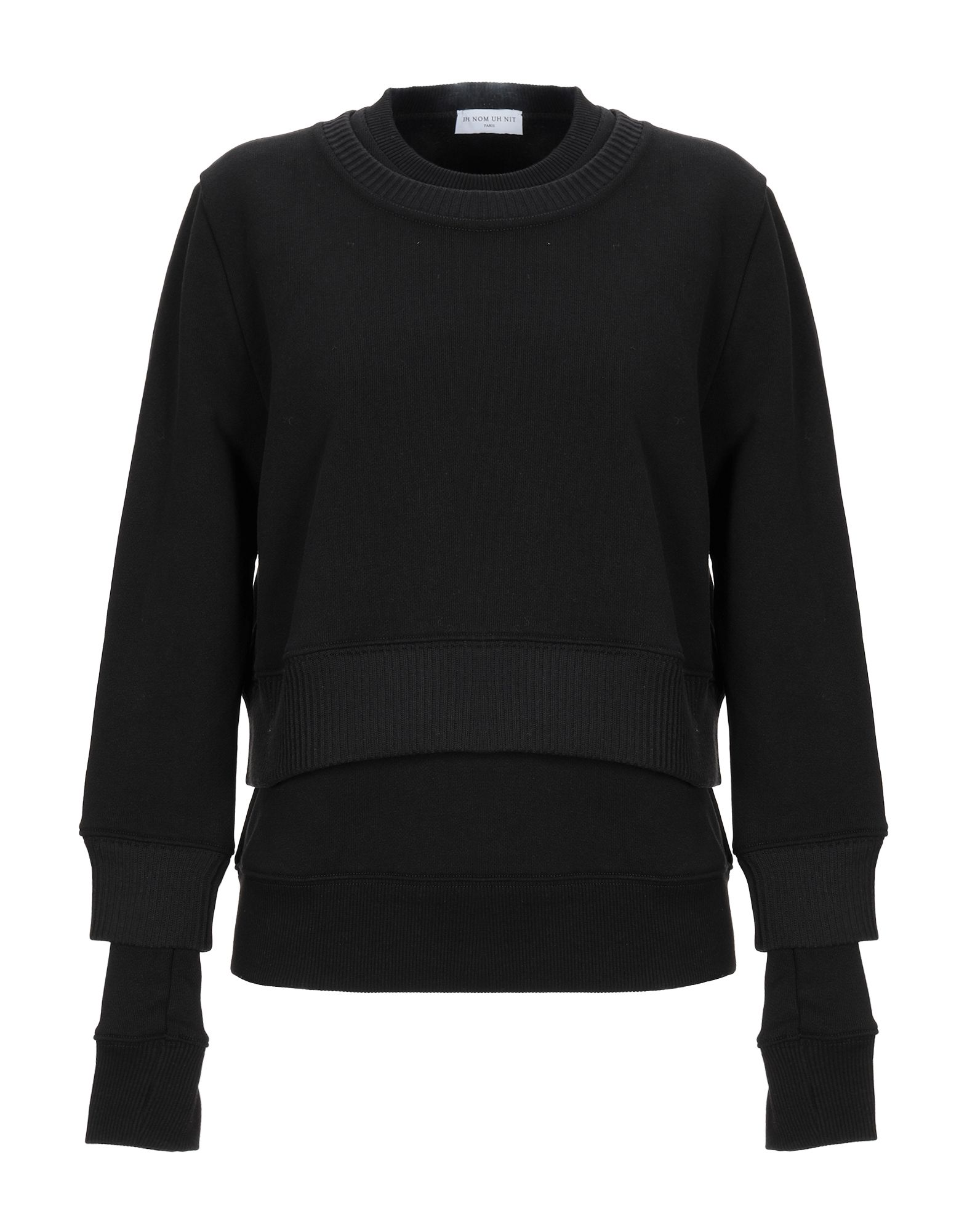 Shop Ih Nom Uh Nit Woman Sweatshirt Black Size S Cotton, Elastane